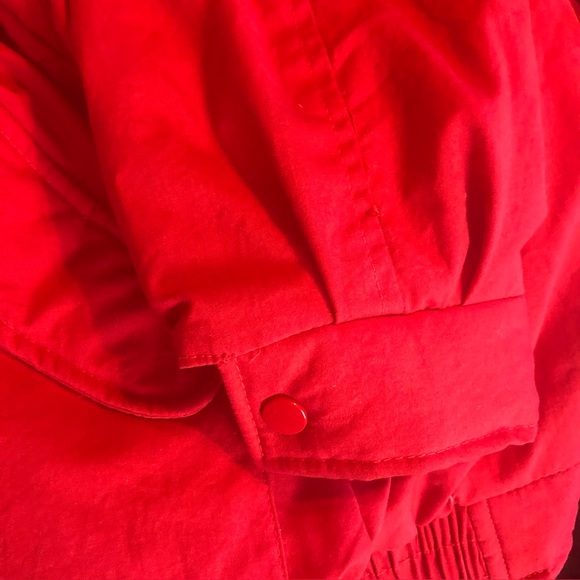 JGallery Korea Puffer Jacket Christmas Red Pockets Lined Warm Womens Size M - Picture 10 of 15
